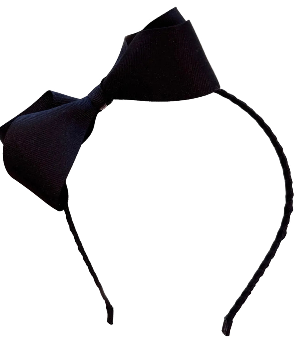 Boutique Bow Headband Black