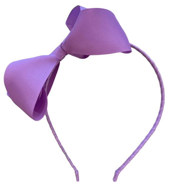 Boutique Bow Headband Lavender
