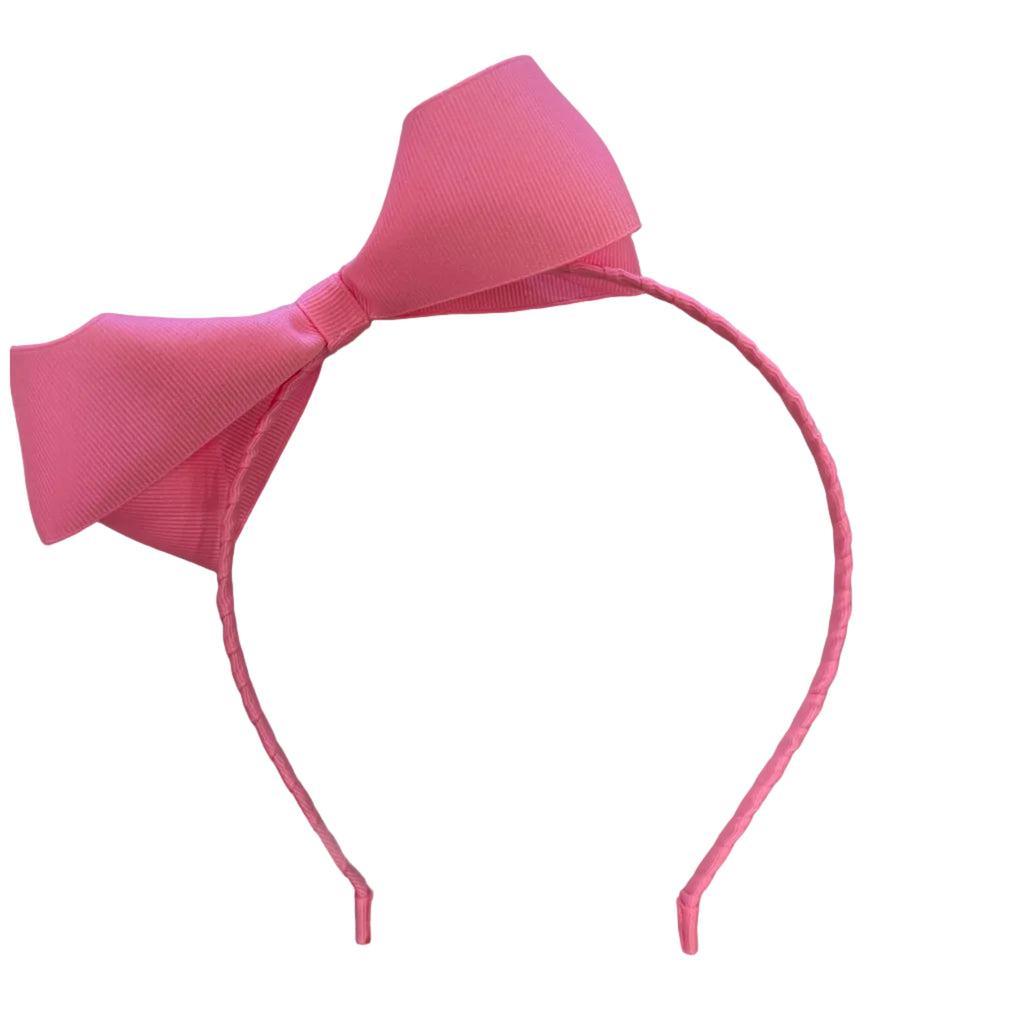 Boutique Bow Headband Pink