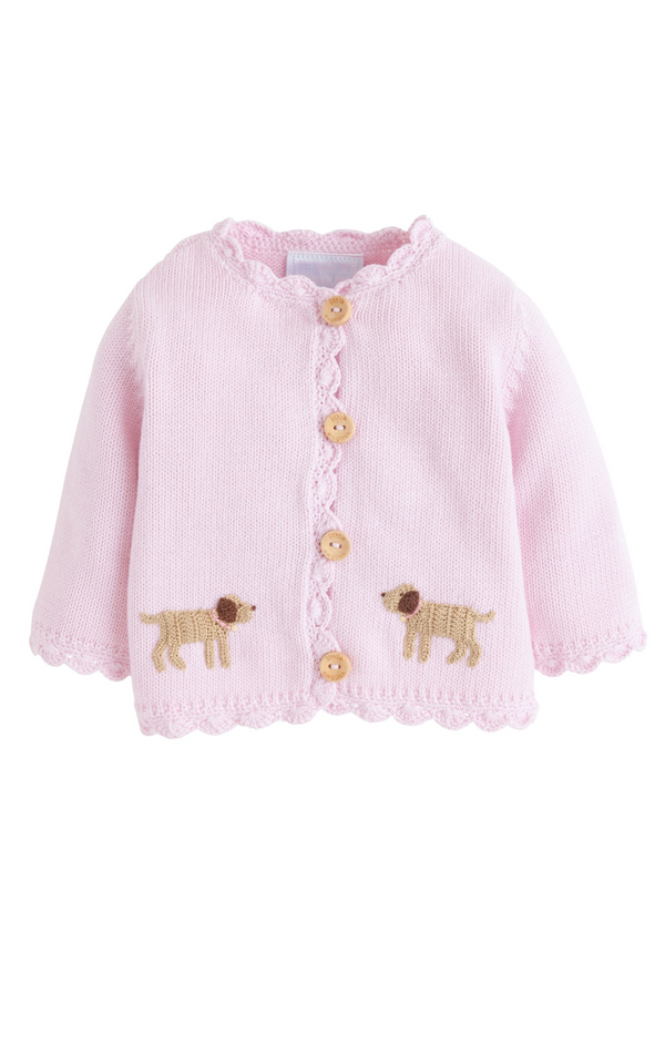 Little English Gift Crochet Cardigan Girl Lab