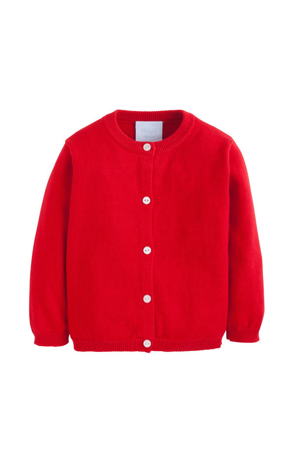 Little English Gift Essential Cardigan Red