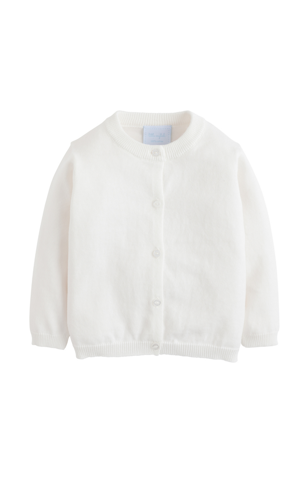 Little English Gift Essential Cardigan White