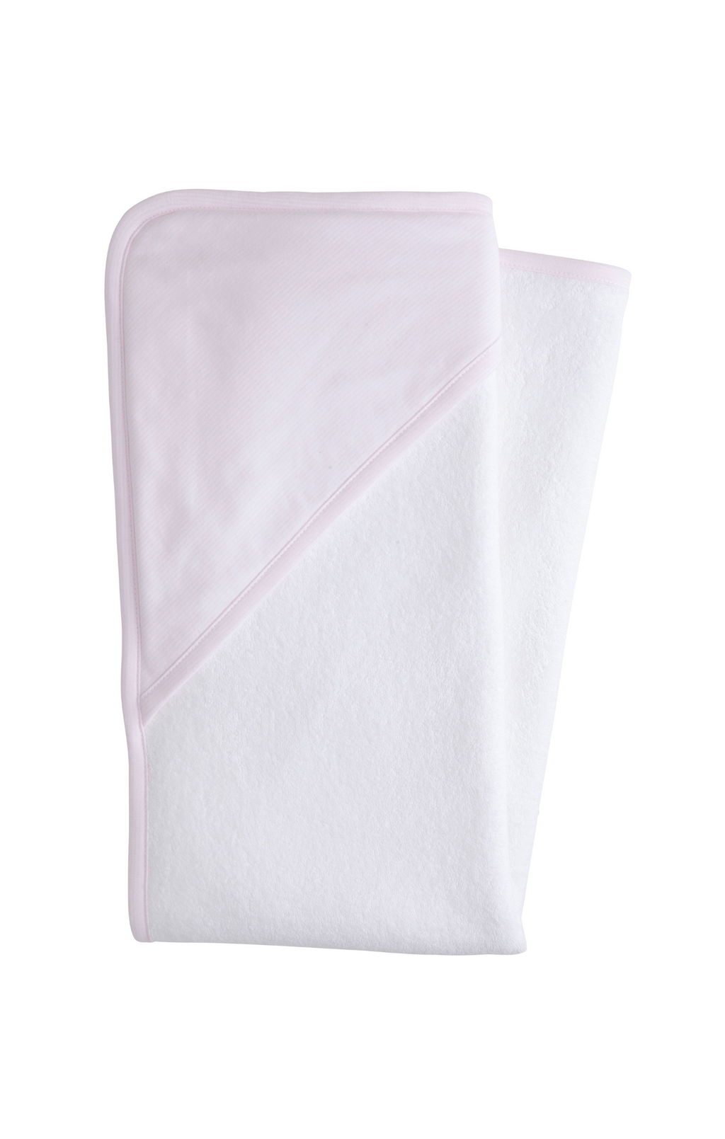 Little English Hooded Towel Pink Stripe