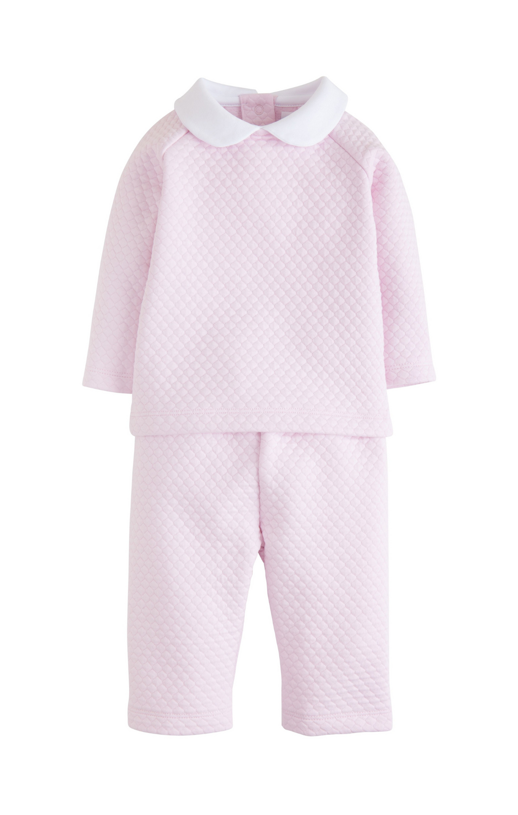 Little English Gift Quilted Pant Set Light Pink