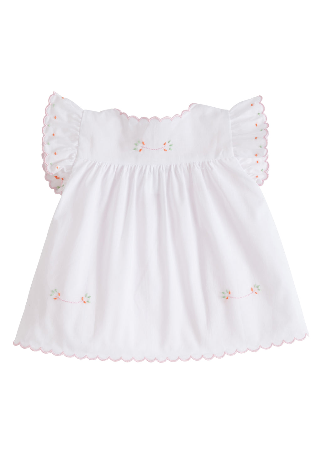 Little English Gift Tea Blouse Orange & Pink