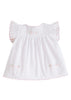 Little English Gift Tea Blouse Orange & Pink